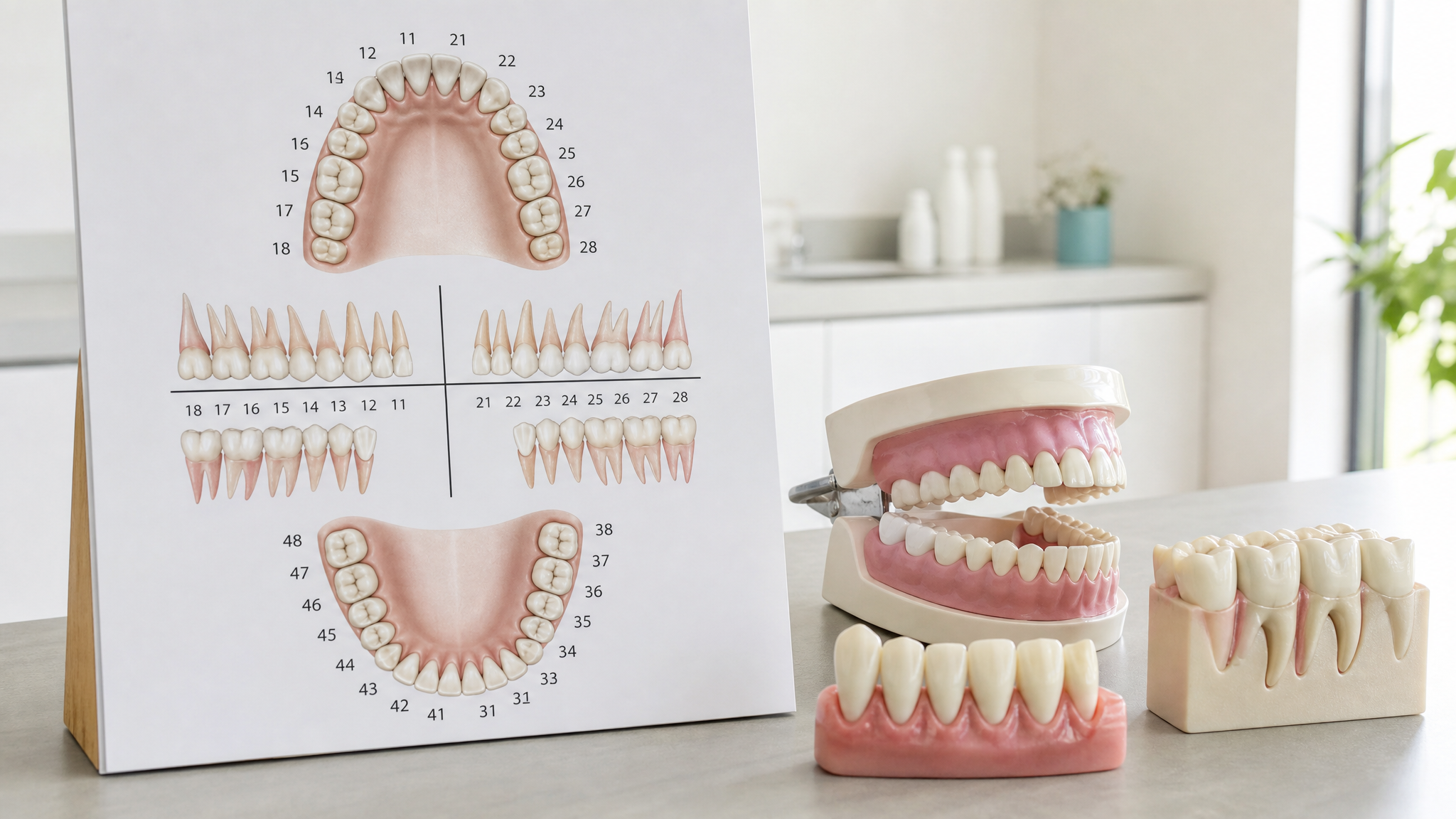Numérotation des dents
